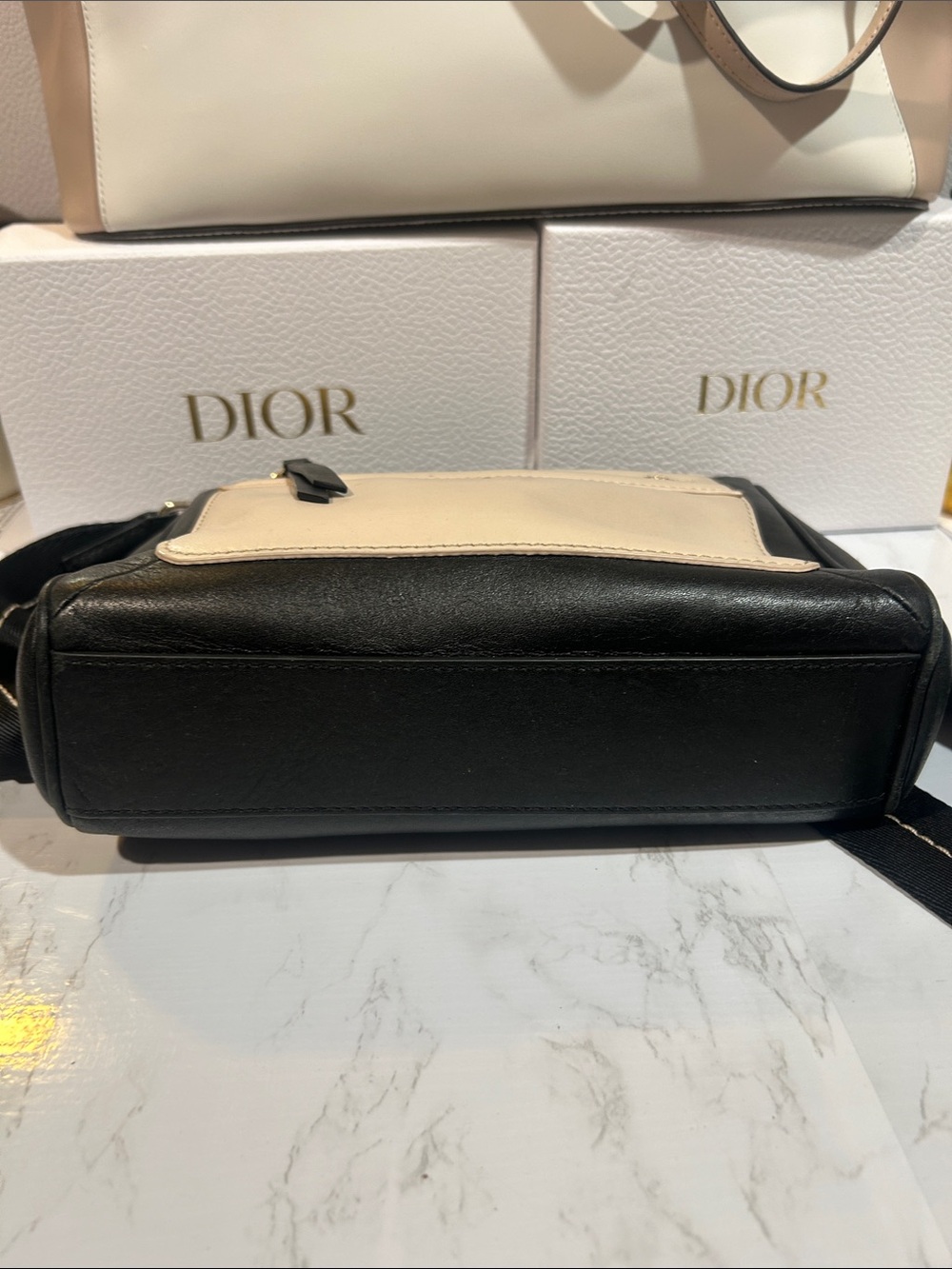 kate spade Black and Cream Leather Crossbody Bag - Picture 6 of 9